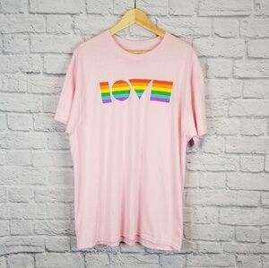 Threadless Geometric Pride Love Tee-Shirt NWOT